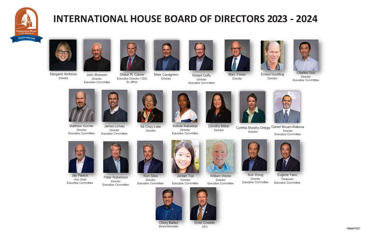 I-House Board of Directors 2023-2024