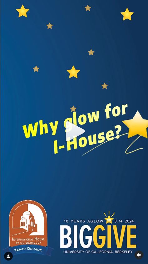 Why Glow for I-House for Big Give?