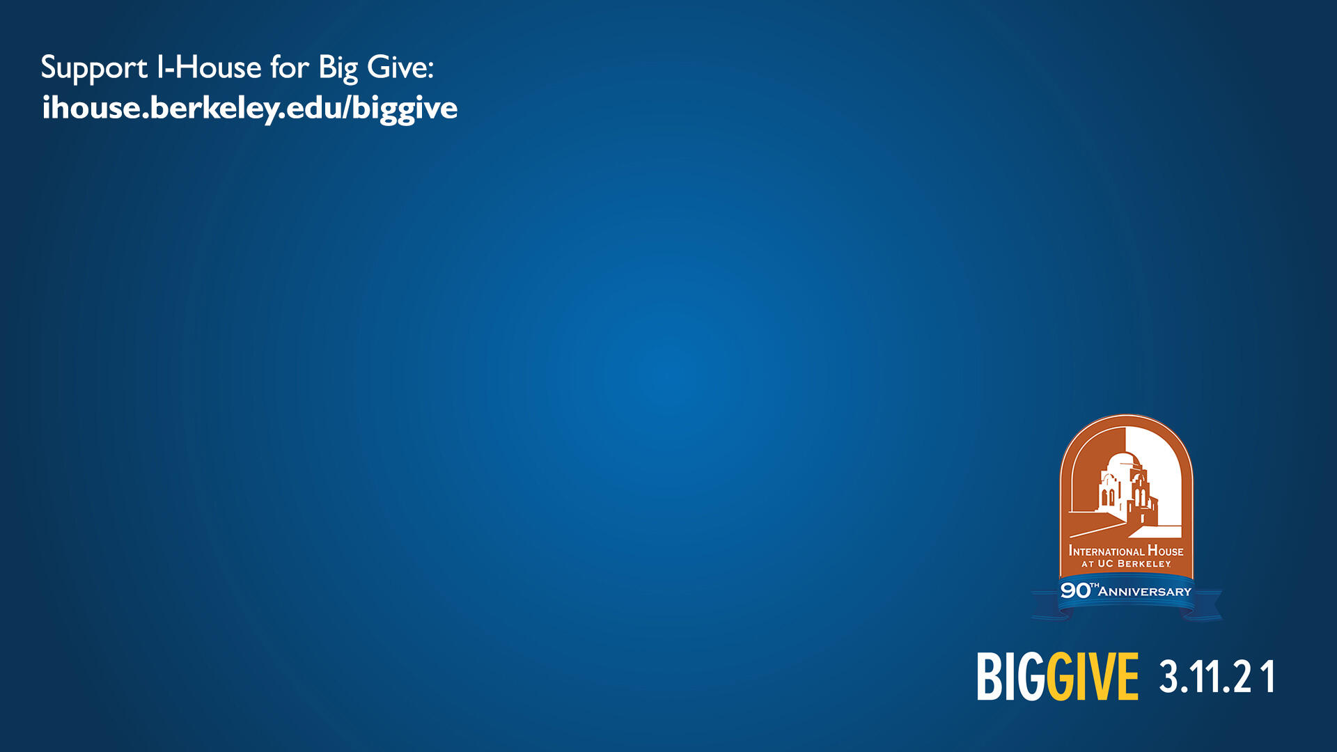 Support I-House for Big Give