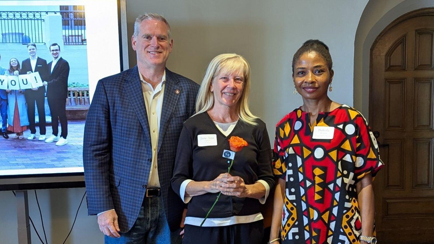 Jane Ann Lamph with Shaun Carver and Bukola