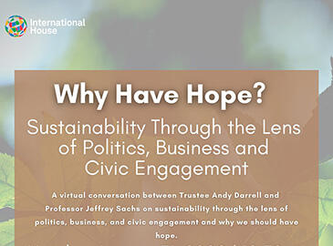 Why Have Hope? Sustainability Through the Lens of Politics, Business, and Civic Engagement
