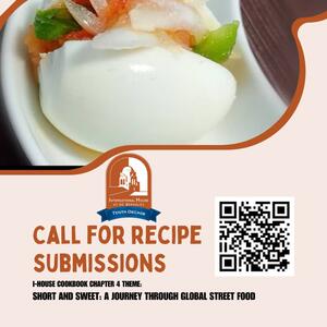 Call for recipe submissions chapter 4 I-House Cookbook