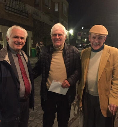 Same three men pictured in France, Oct. 2024 October 4, 2024 (P. Barletta, A. Poix, T. Cooch) 