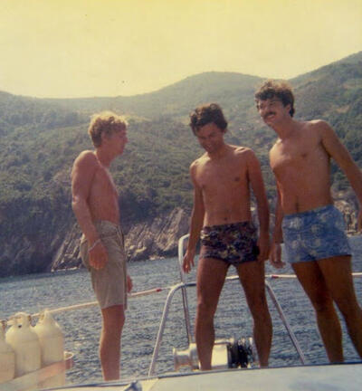 Summer of 1968 at a lake in Italy Summer 1968 (A. Poix, P. Barletta, T. Cooch)